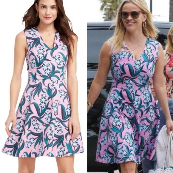 Draper James Dresses & Skirts - Draper James Pink and Blue Floral Dress